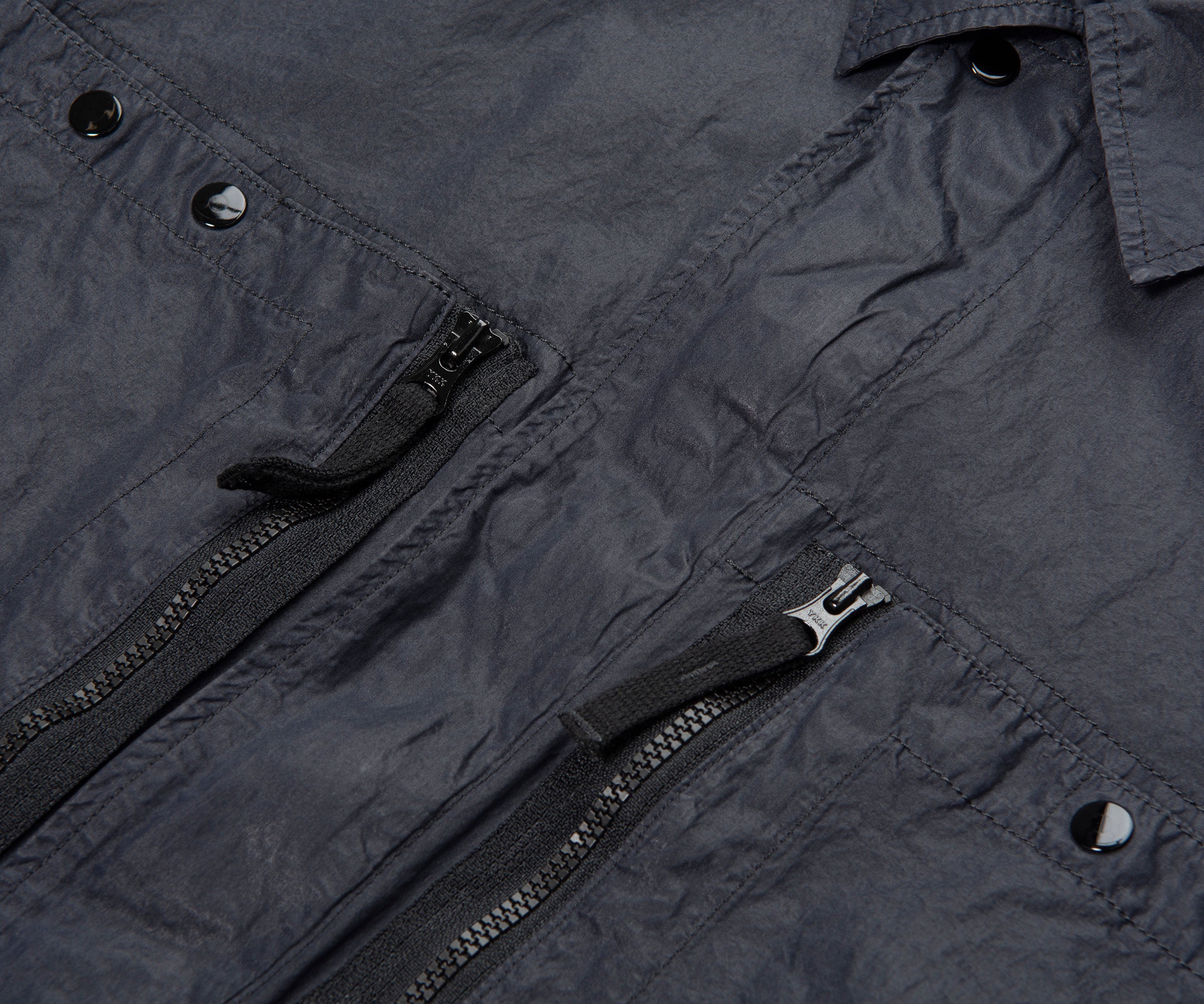 Stone Island Navy Nylon Technical Overshirt - Image 3