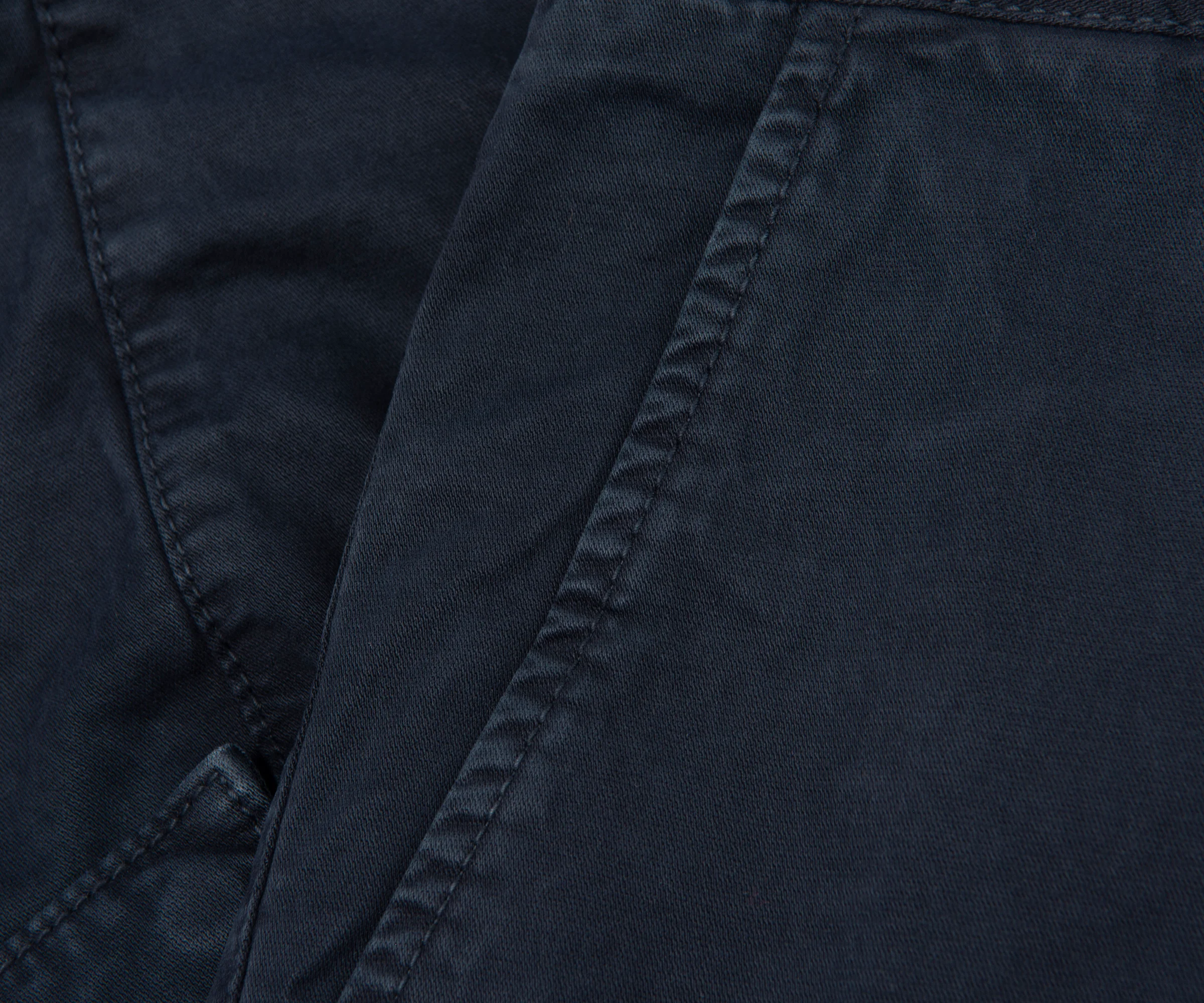 Stone Island Navy Stretch Cotton Shorts - Image 5