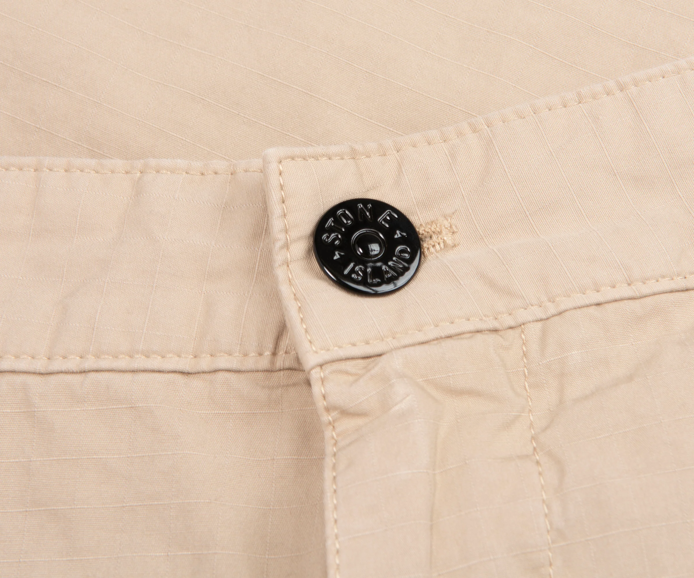 Stone Island Sand Cotton Ripstop Trousers - Image 2