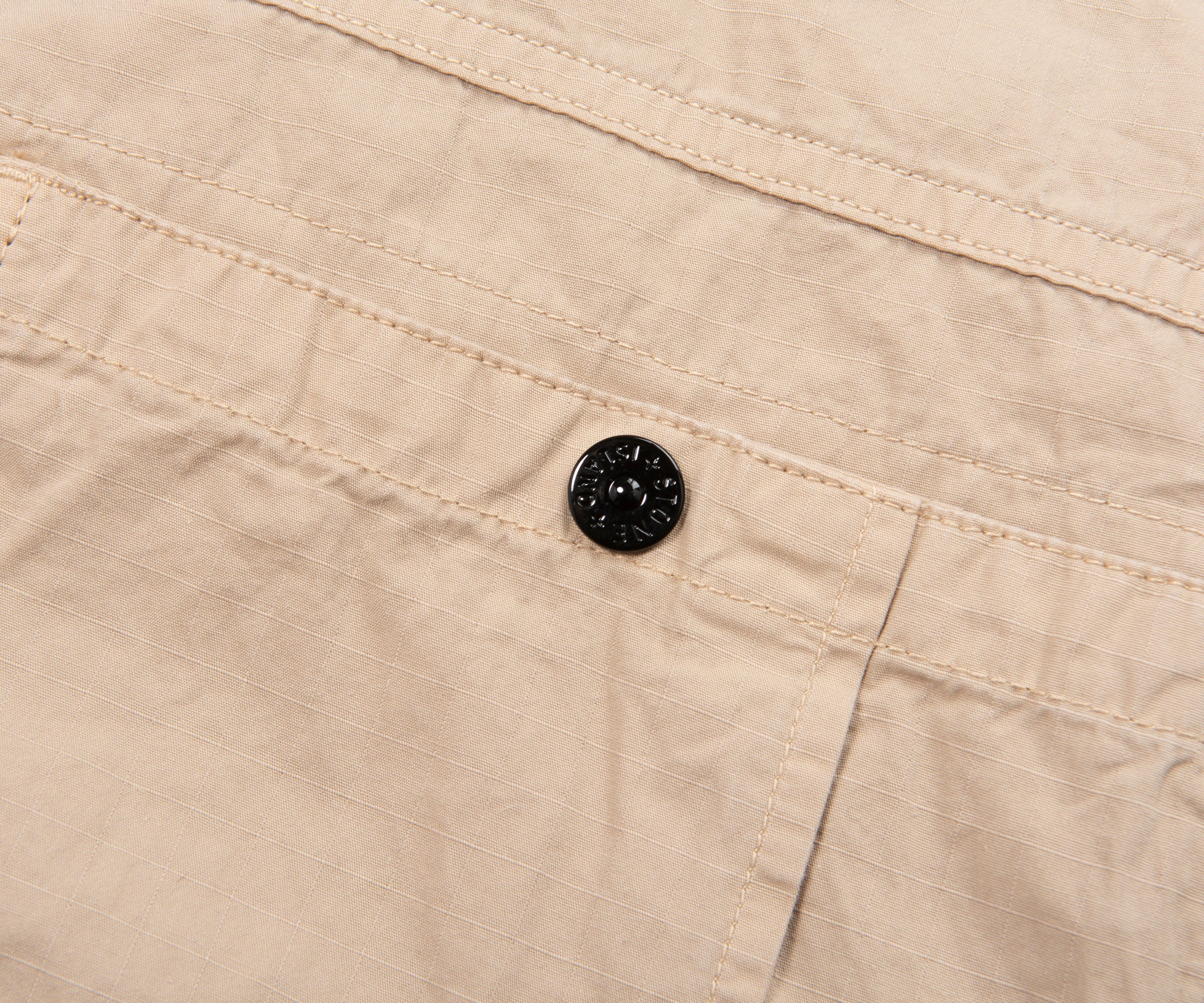 Stone Island Sand Cotton Ripstop Trousers - Image 4