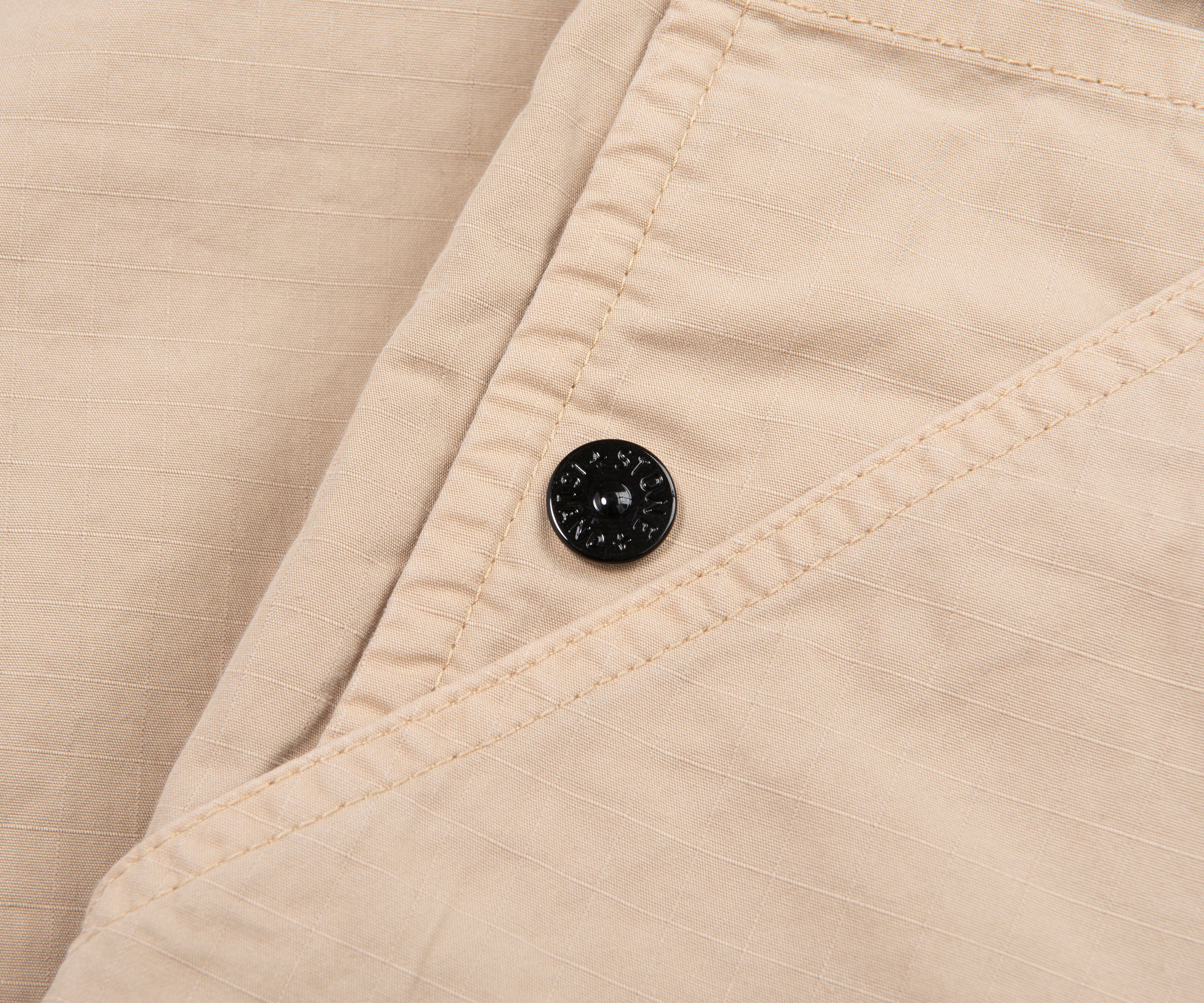 Stone Island Sand Cotton Ripstop Trousers - Image 5