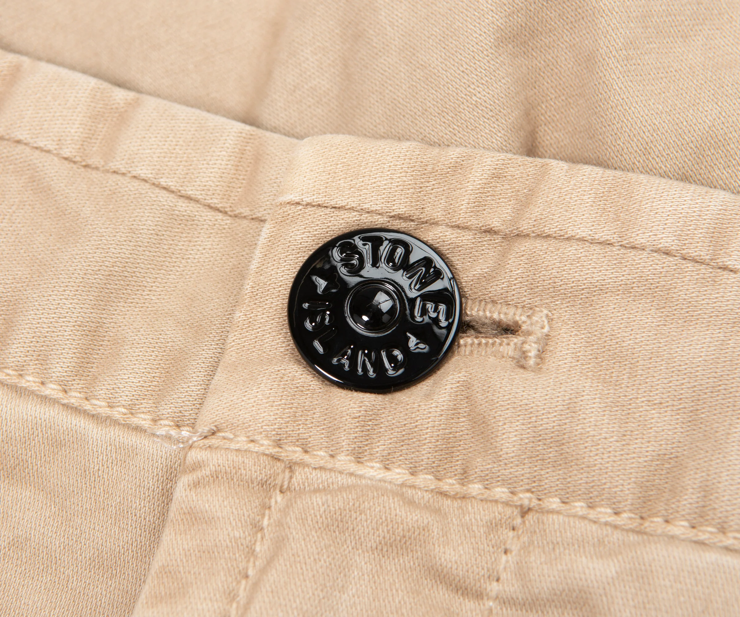 Stone Island Sand Stretch Cotton Shorts - Image 2