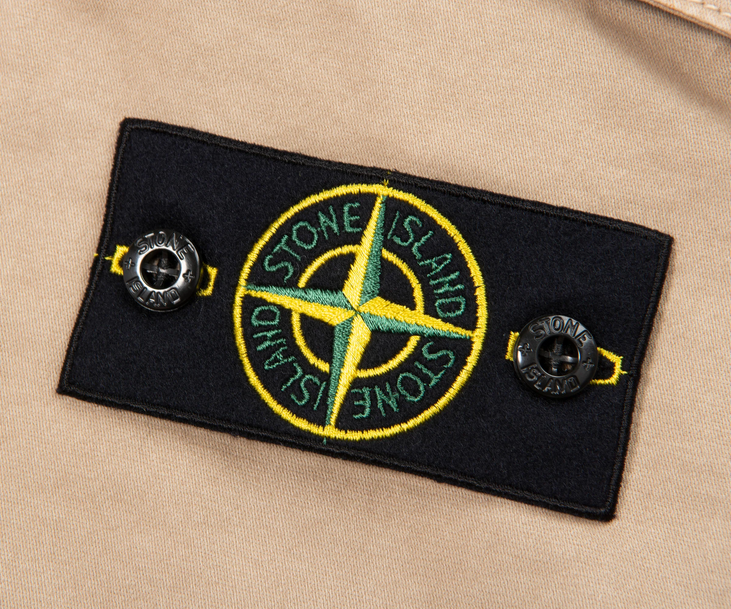 Stone Island Sand Stretch Cotton Shorts - Image 3