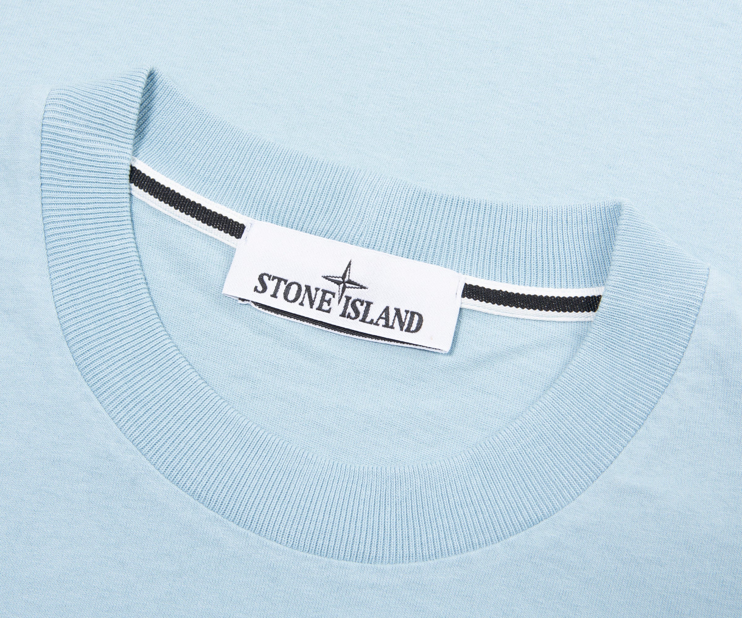 Stone Island Sky Blue Camo Back Print T-Shirt - Image 2