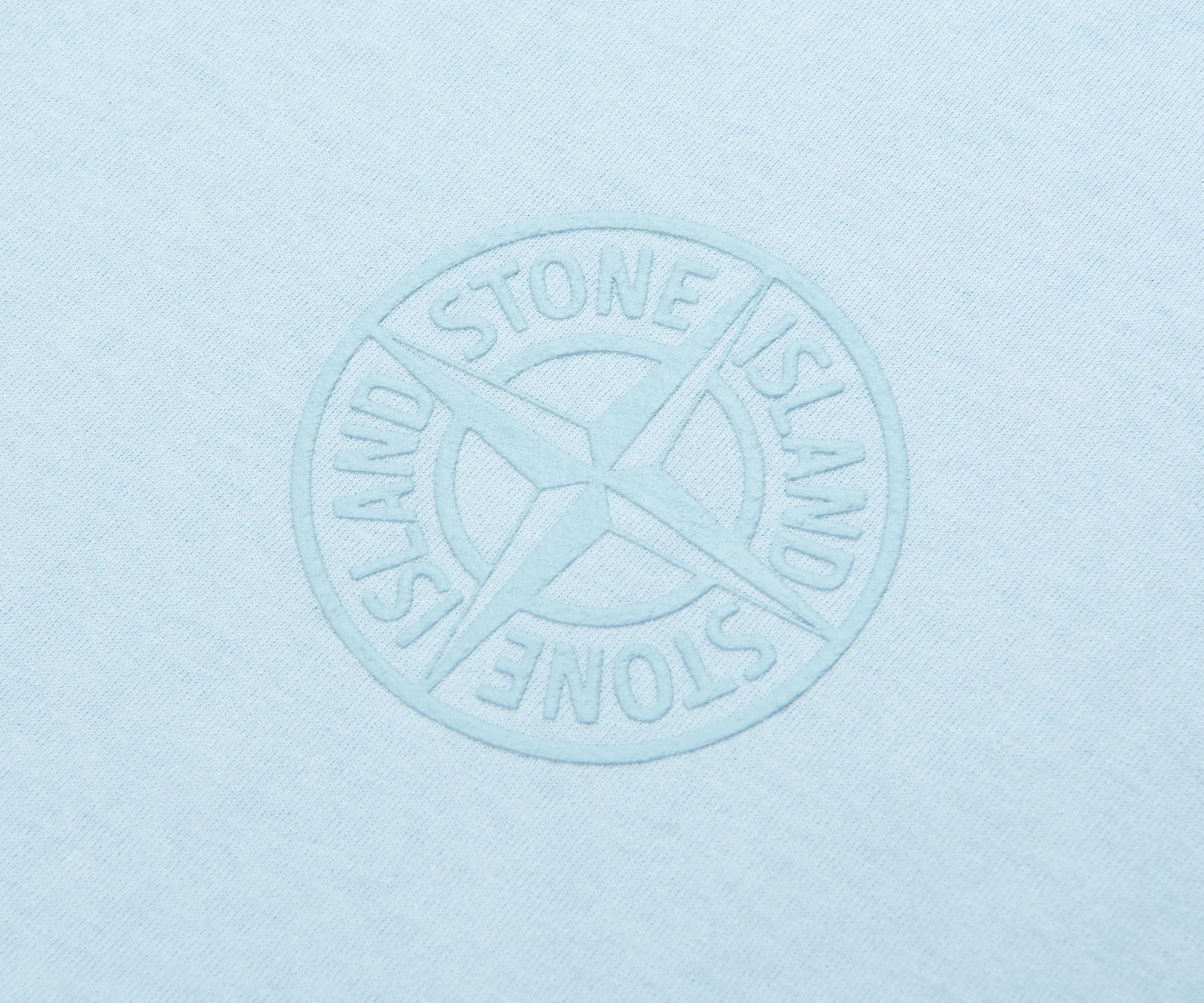 Stone Island Sky Blue Camo Back Print T-Shirt - Image 3