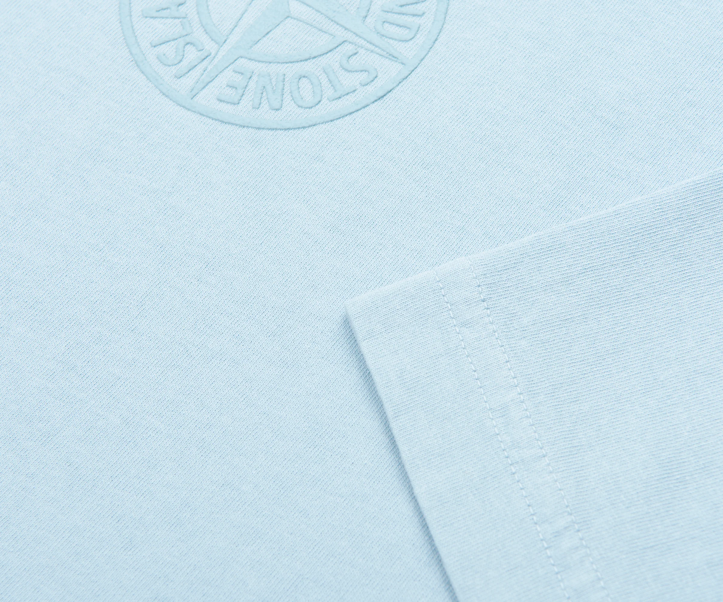 Stone Island Sky Blue Camo Back Print T-Shirt - Image 4