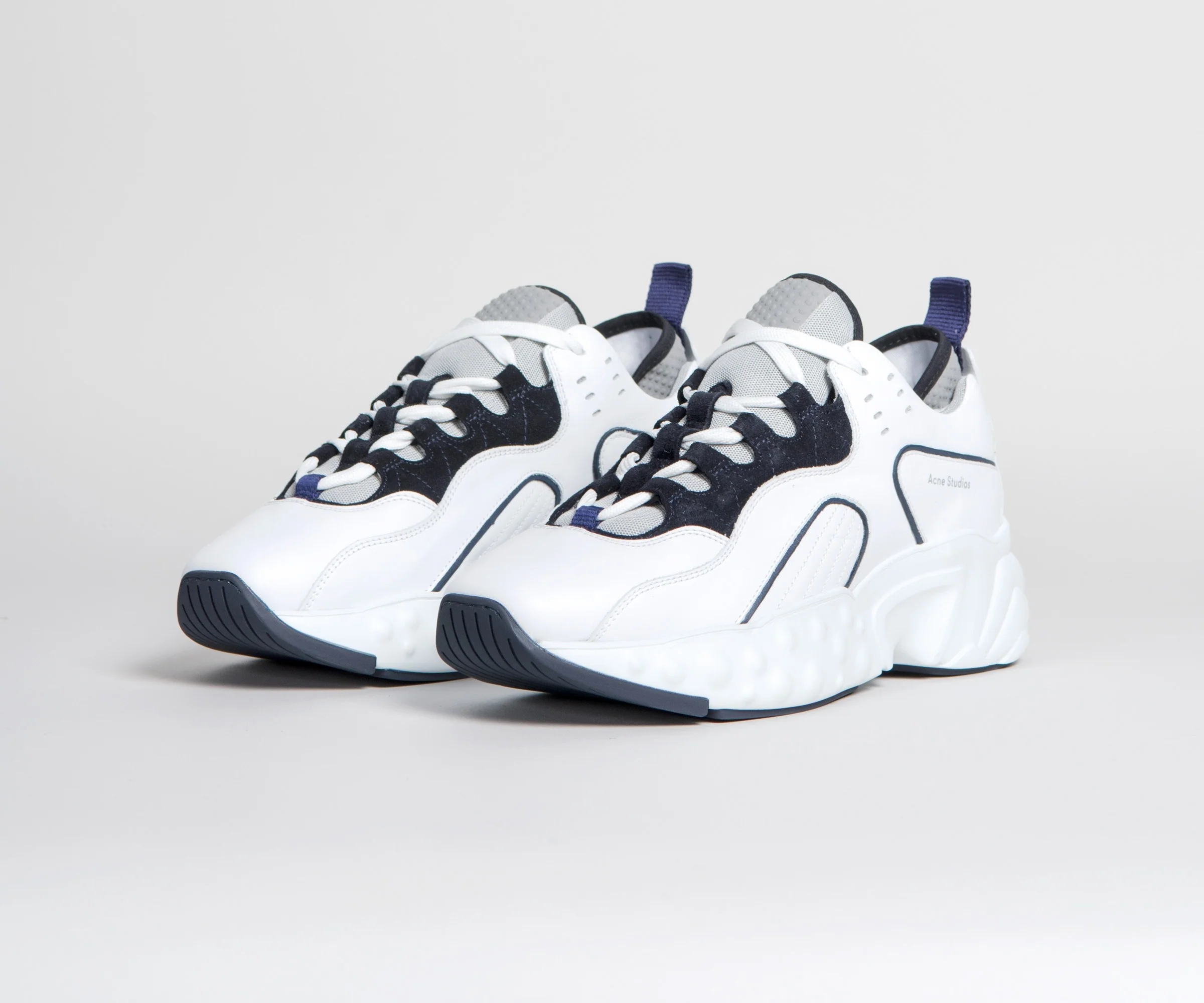 Acne Studios Technical Leather Trainers White/Multi - Image 10