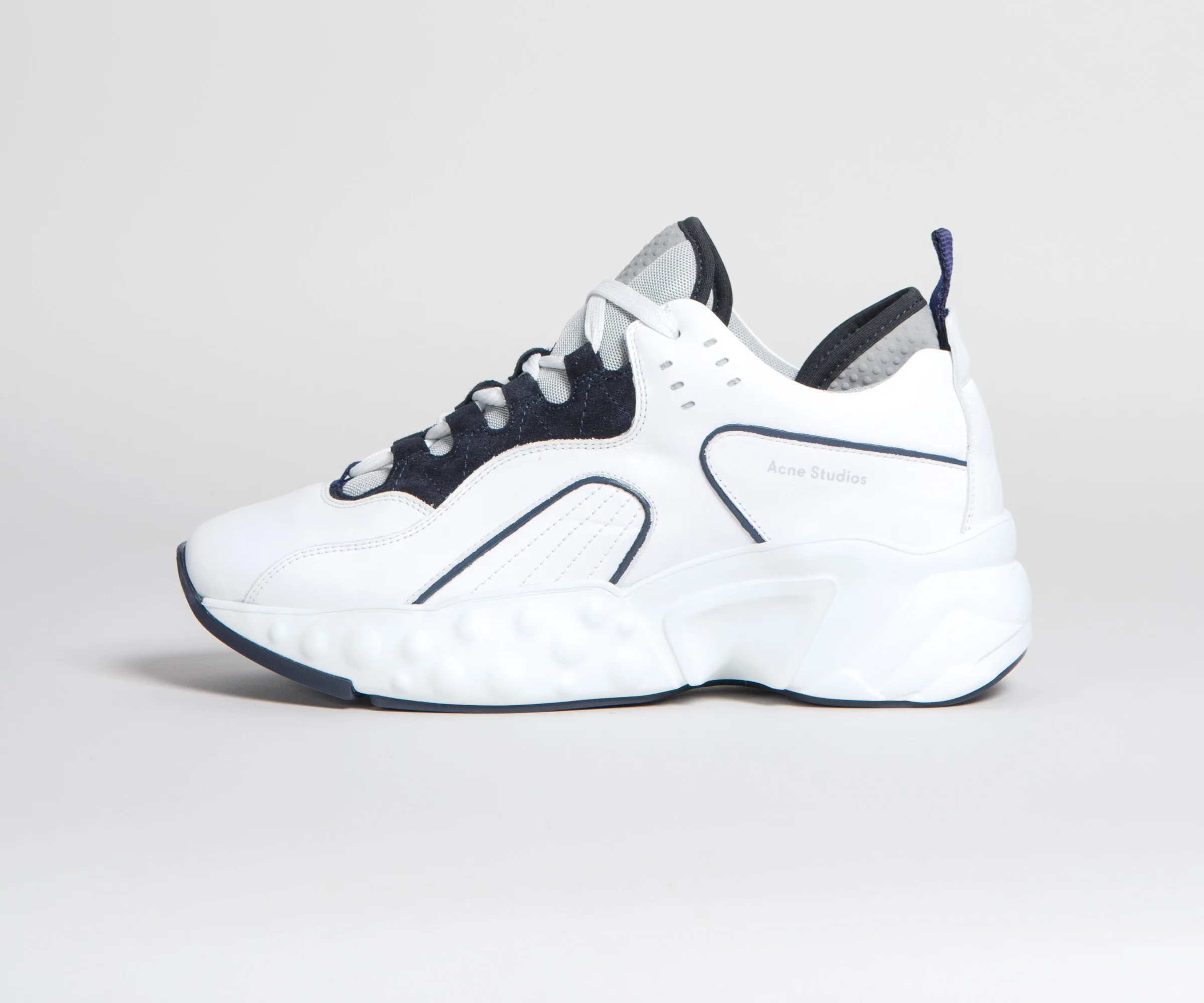 Acne Studios Technical Leather Trainers White/Multi - Image 11
