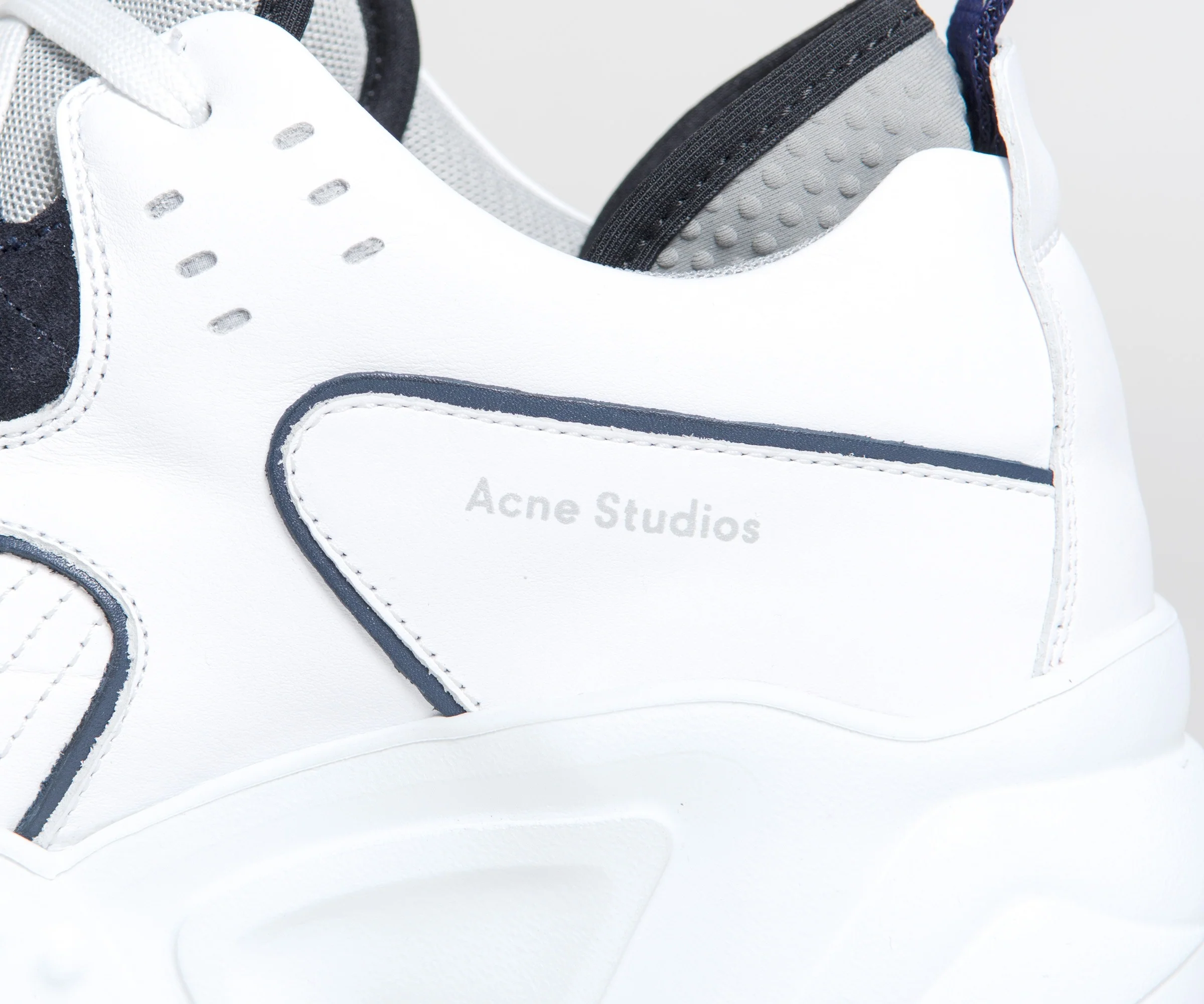 Acne Studios Technical Leather Trainers White/Multi - Image 6