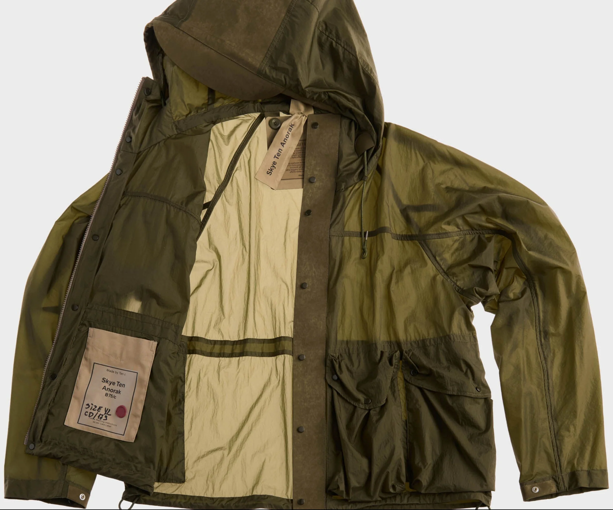 Ten C Green Skye Ten Anorak Jacket - Image 2