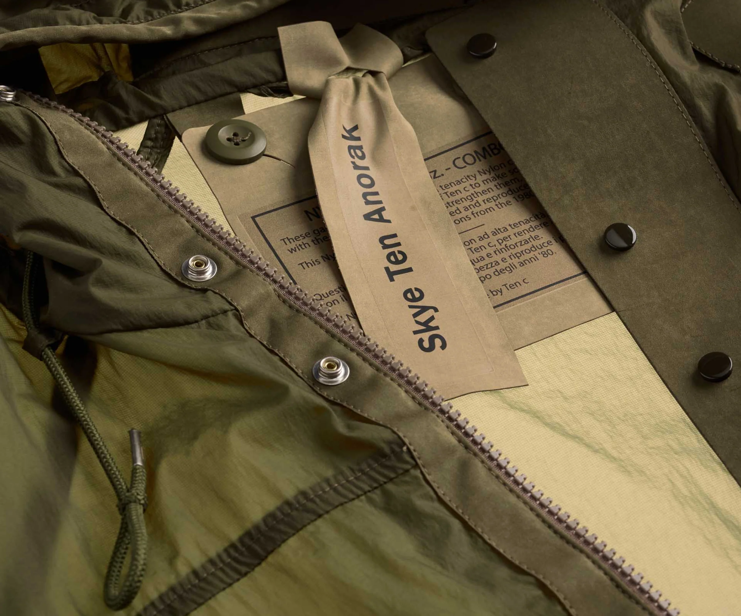Ten C Green Skye Ten Anorak Jacket - Image 4