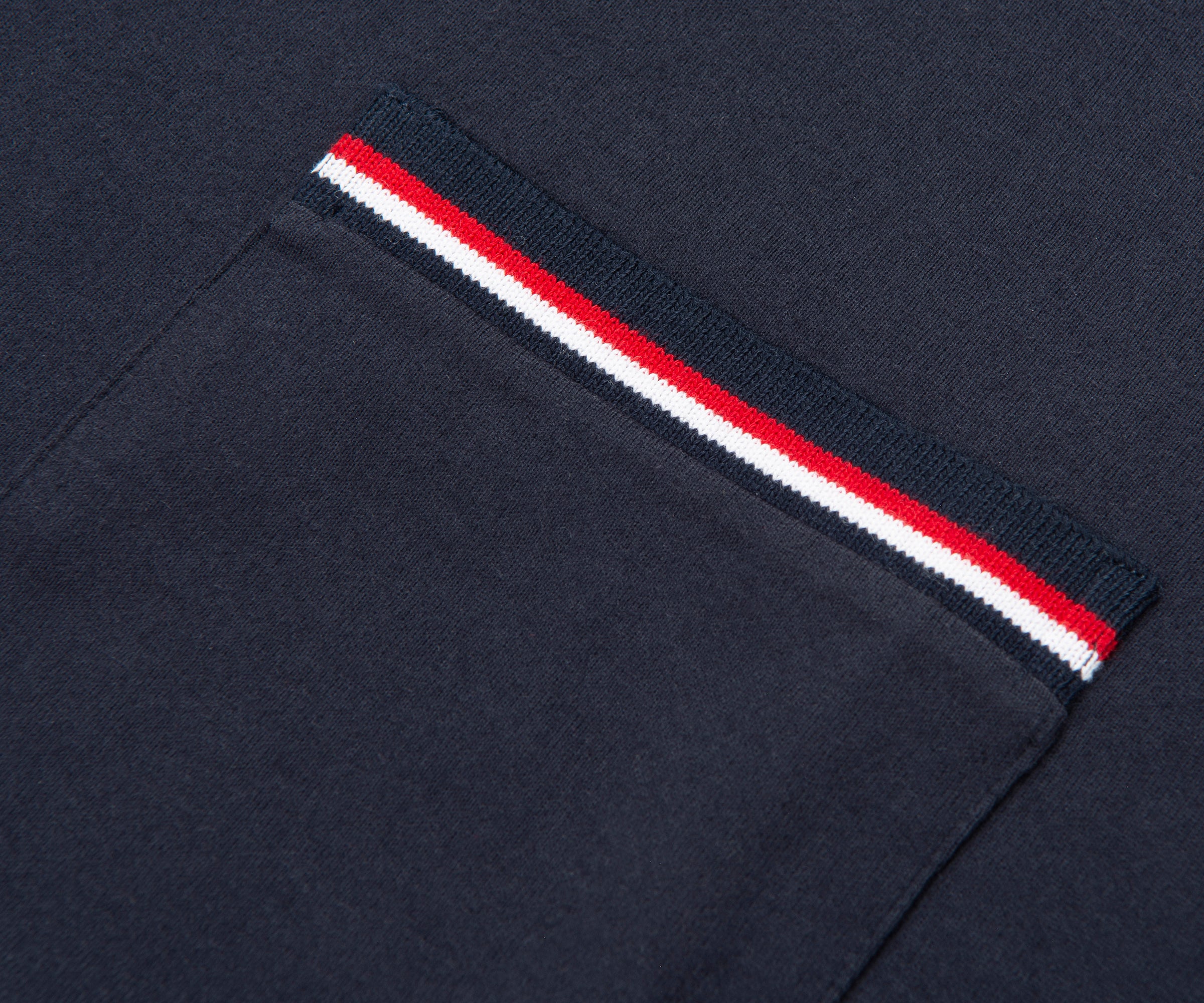 Thom Browne Navy Jersey Stripe Pocket Tee - Image 3