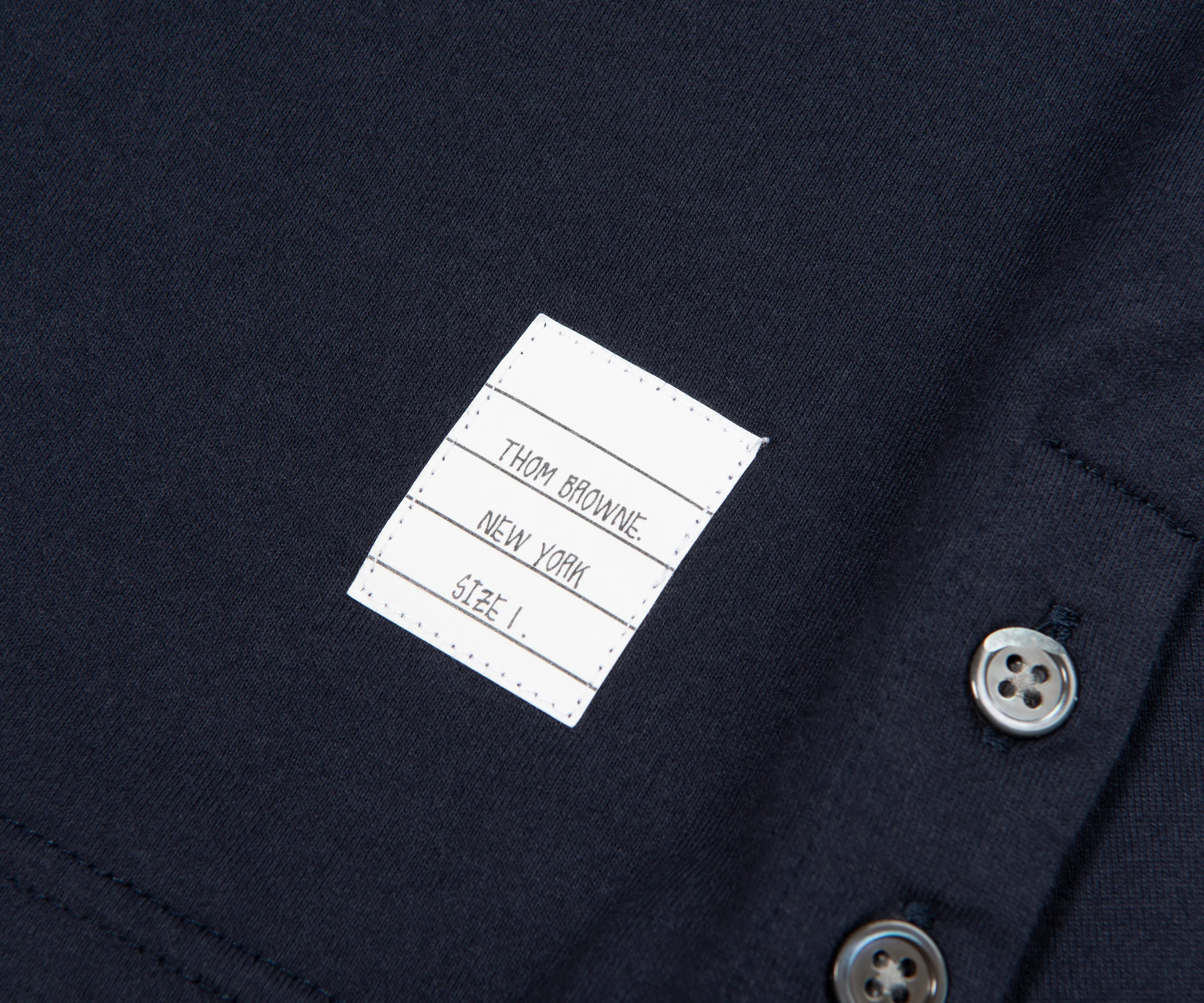 Thom Browne Navy Jersey Stripe Pocket Tee - Image 5