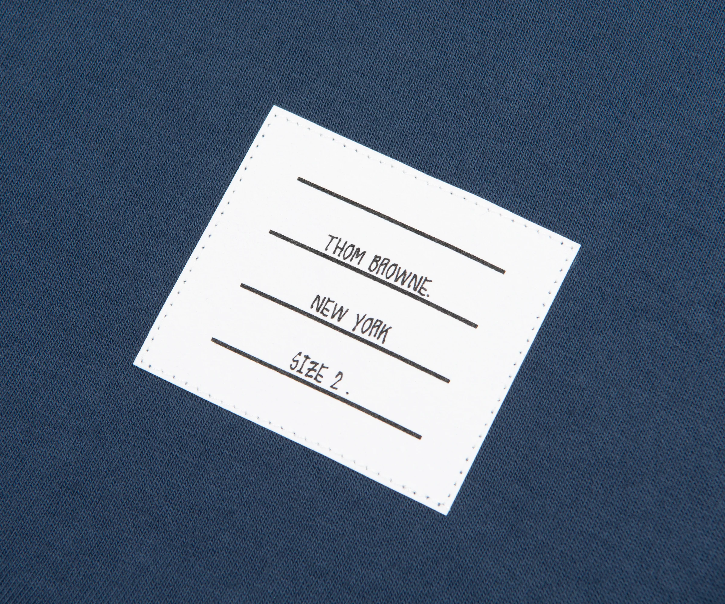 Thom Browne Overdyed Jersey 4-Bar Polo Ink - Image 5
