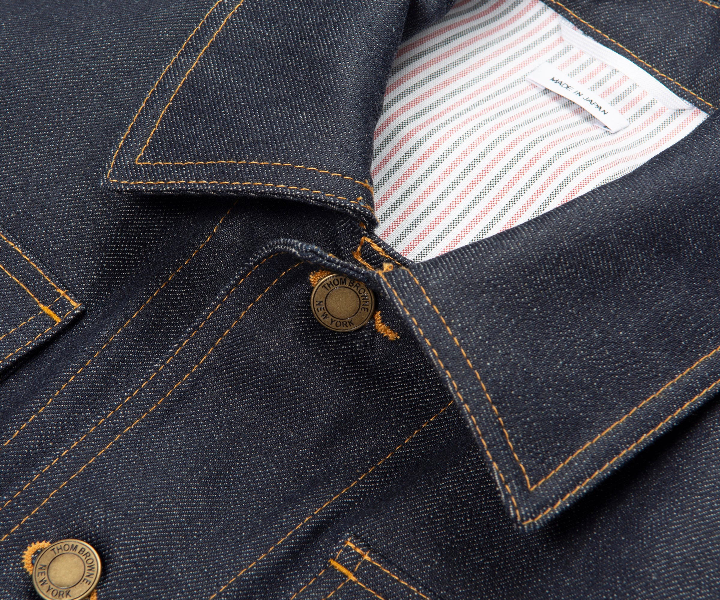 Thom Browne Selvedge Denim Backstrap Utility Jacket - Image 3