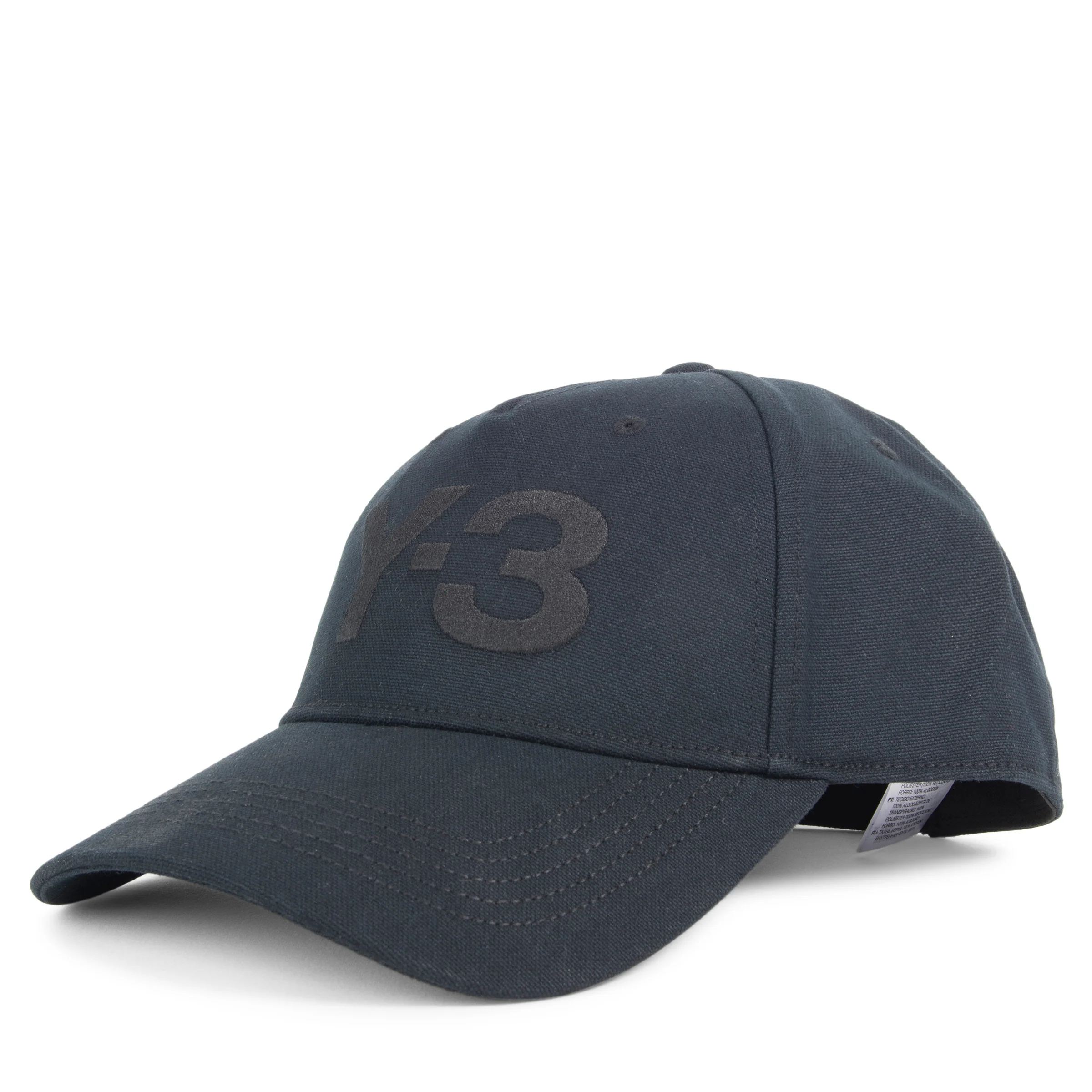 Y-3 All Black Large Logo Cap