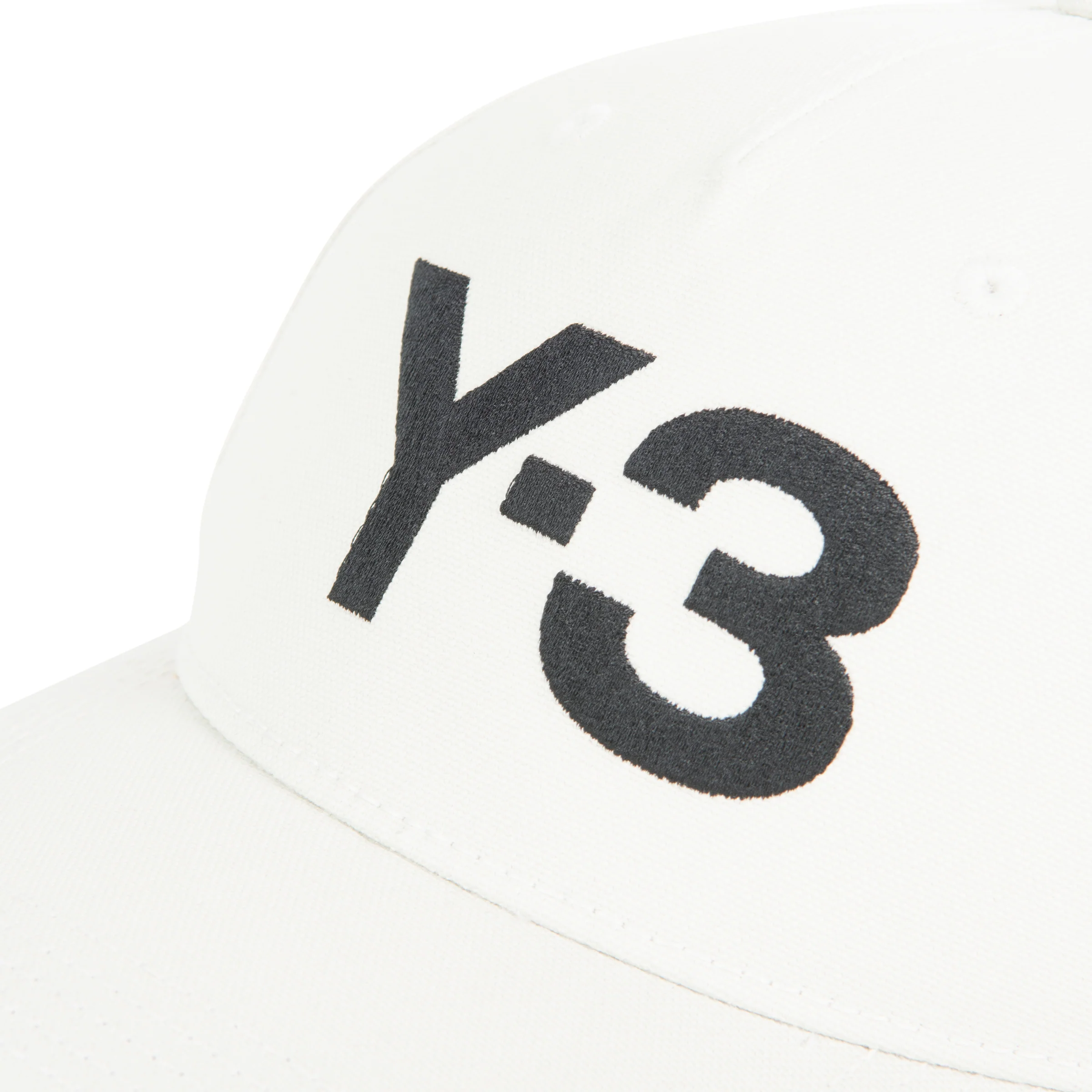 Y-3 Cream/Black Large Logo Cap - Image 2