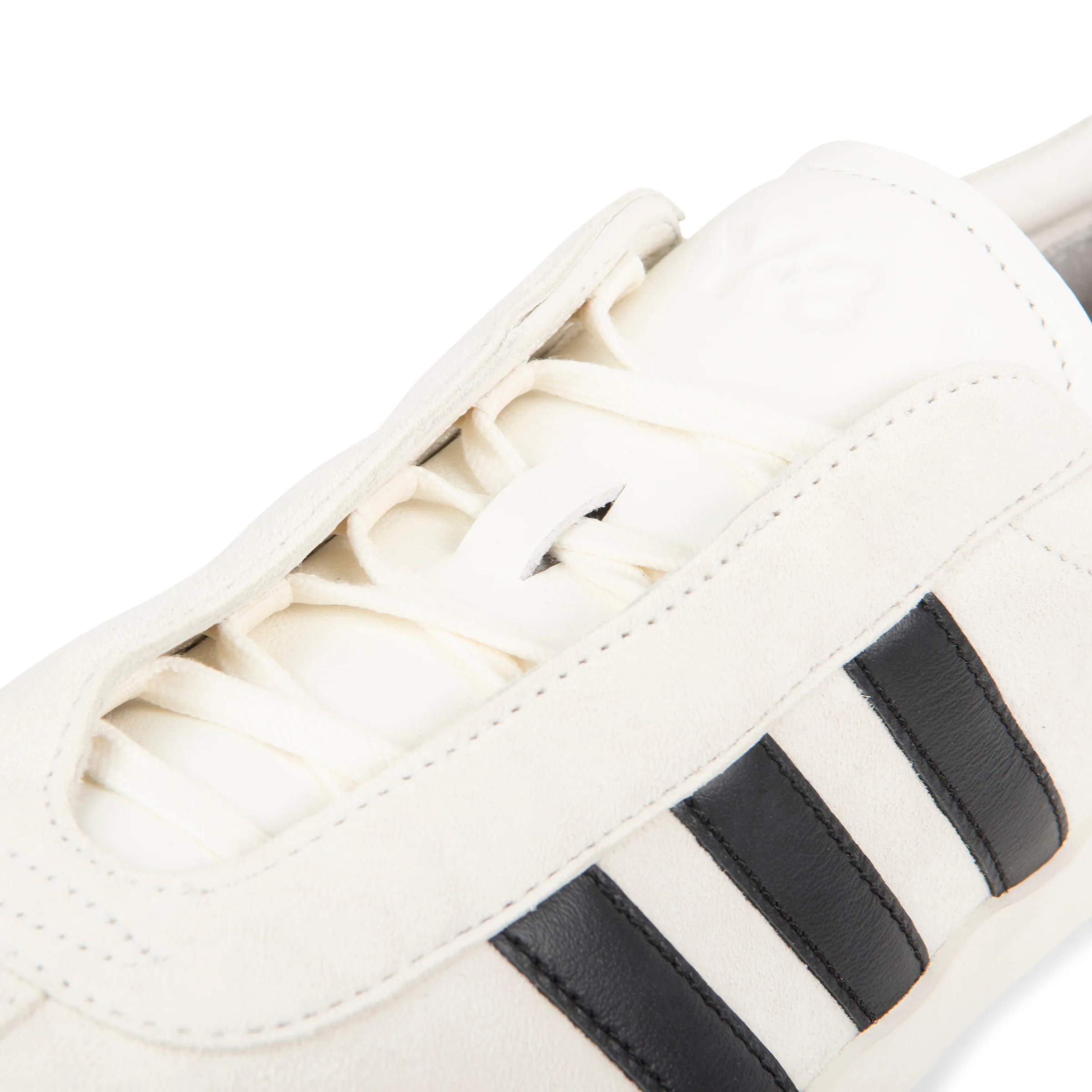 Y-3 White/Black Gazelle Trainers - Image 2