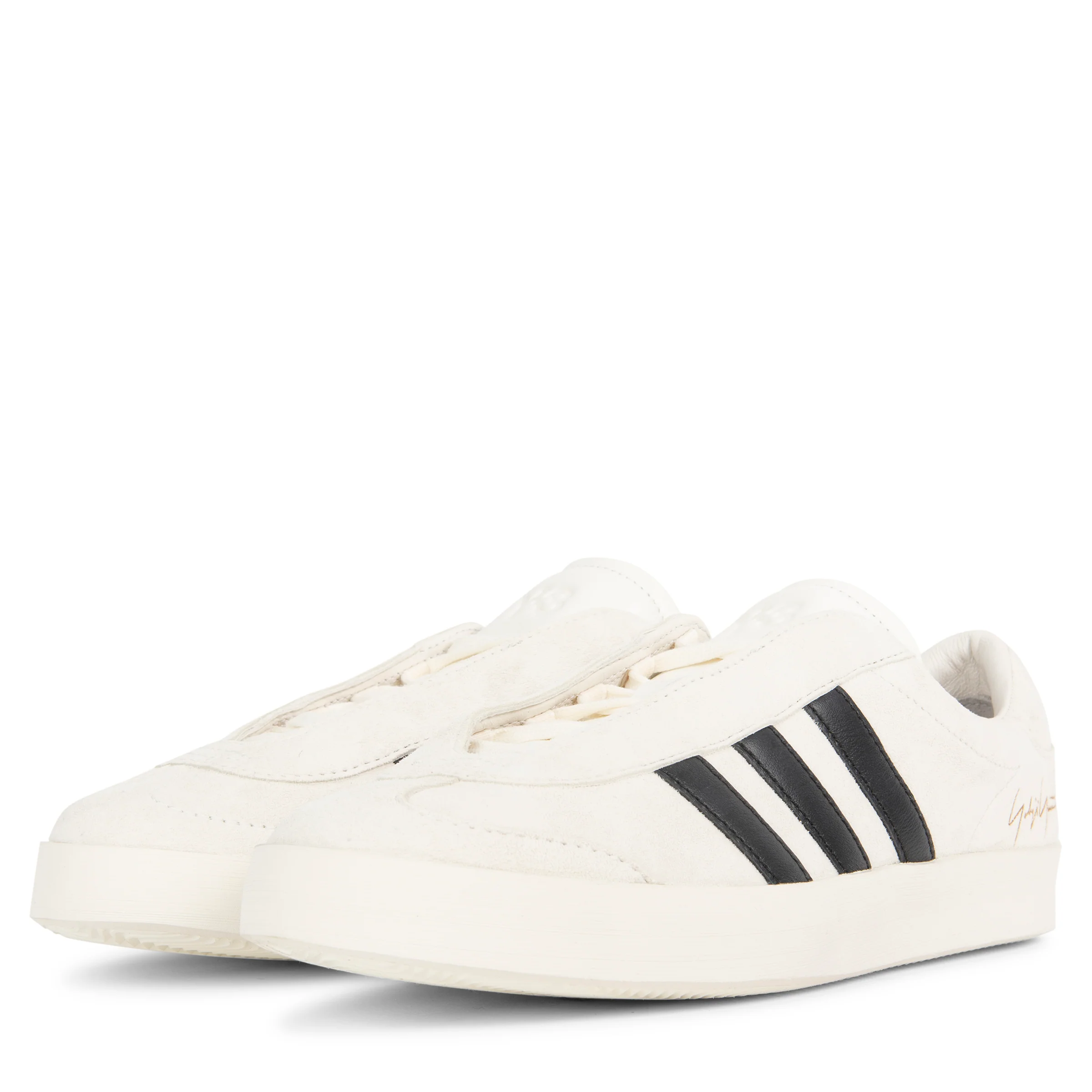 Y-3 White/Black Gazelle Trainers - Image 3