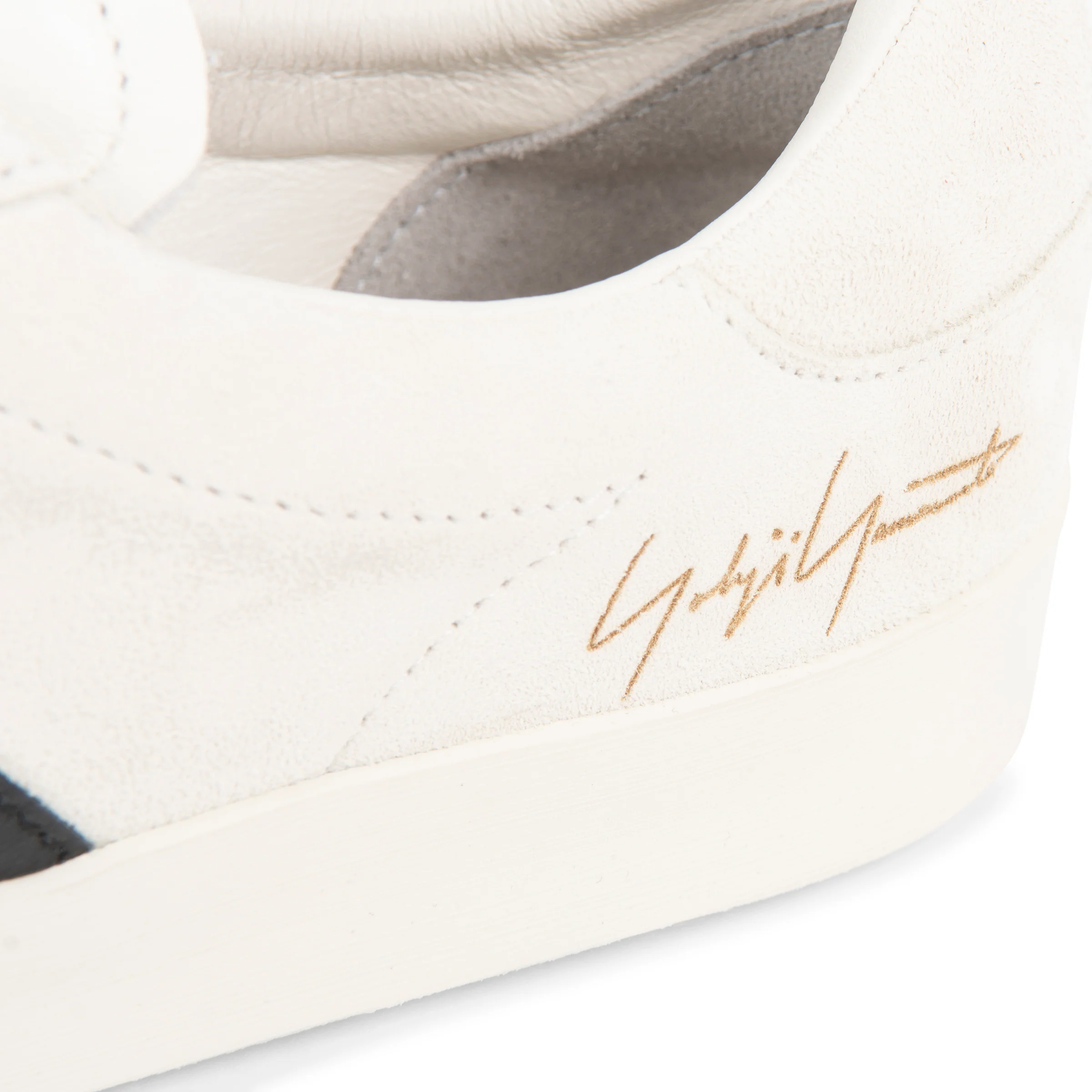 Y-3 White/Black Gazelle Trainers - Image 5